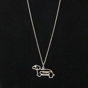 Sterling Silver Dachshund Necklace